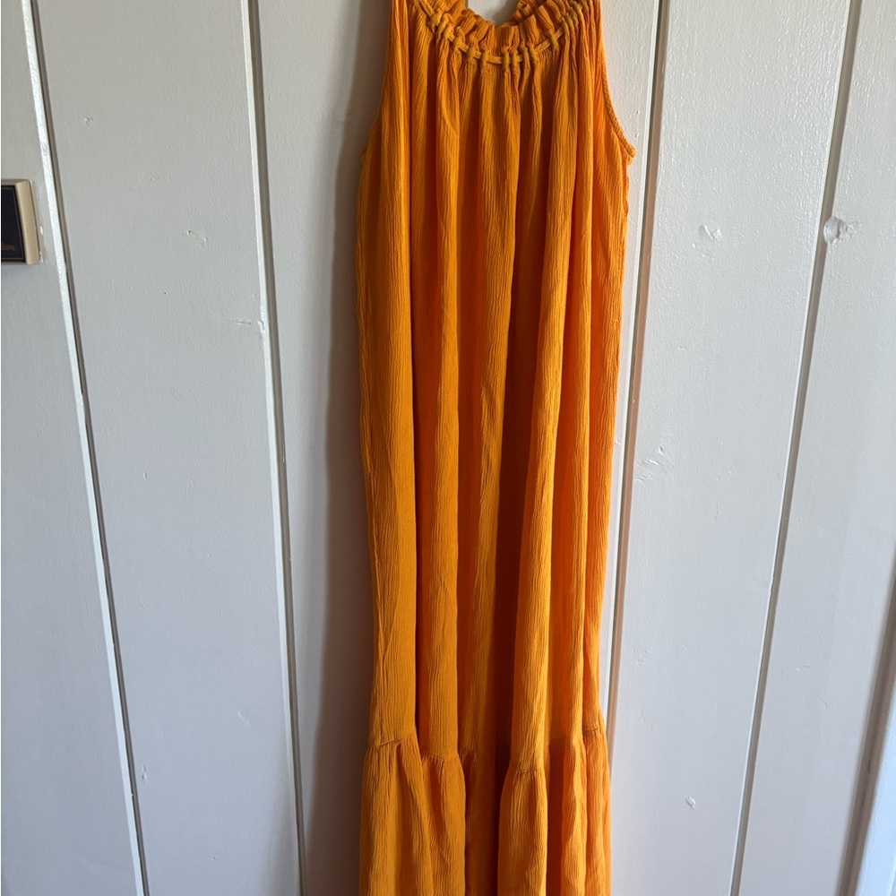 Mango Sunflower yellow  Maxi Dress